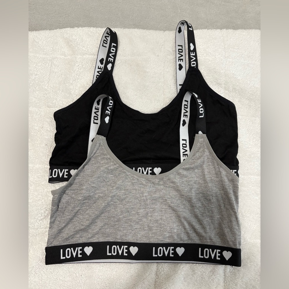 SHEIN 2-PACK BRA CROP TOPS